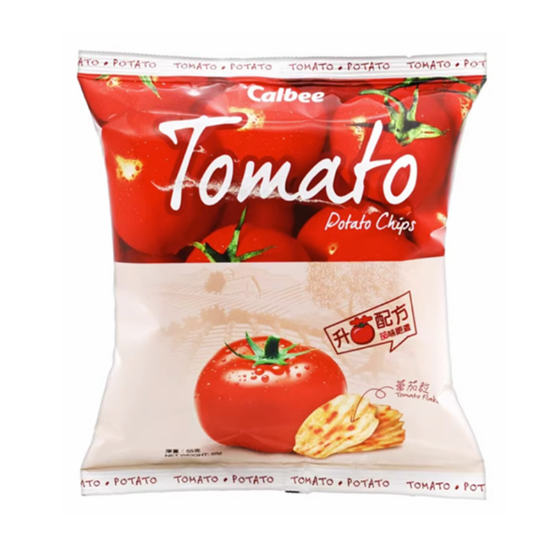 卡乐B 热浪薯片 香草番茄 Calbee Potato Crisps-Tomato 55g