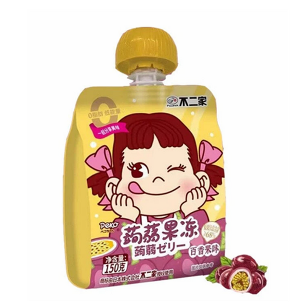 不二家 果味蒟蒻果冻(百香果味) Fujiya Fruit Jelly Passion Fruit Flavour 150g