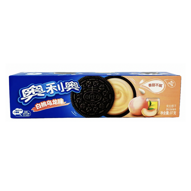 奥利奥 白桃乌龙夹心饼干 Sandwich Biscuit White Peach Oolong 97g