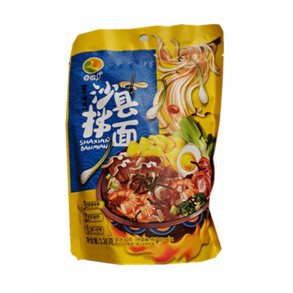 双荣 葱油沙县拌面 Inst. Noodles ShaXian SpringOnion Flav. 125g