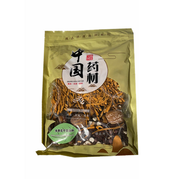 中国药材 虫草花干贝汤料 100g