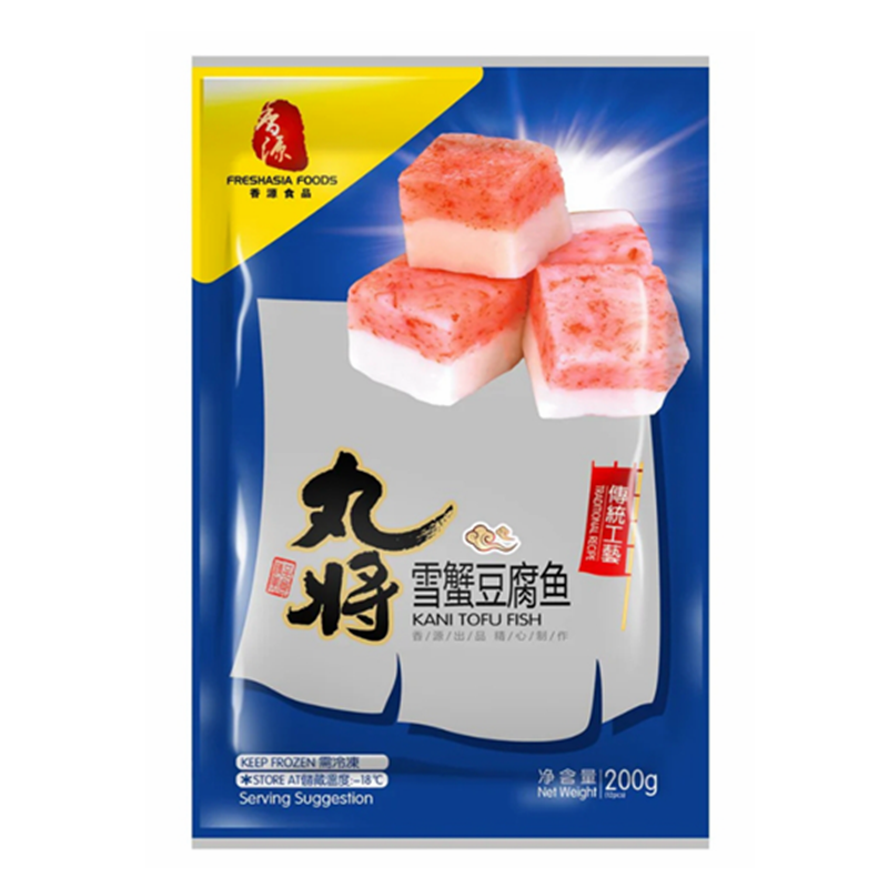 ❄️WJ Kani Tofu Fish er kun tilgjengelig for henting eller levering fra lageret WJ Kani Tofu Fish 200g