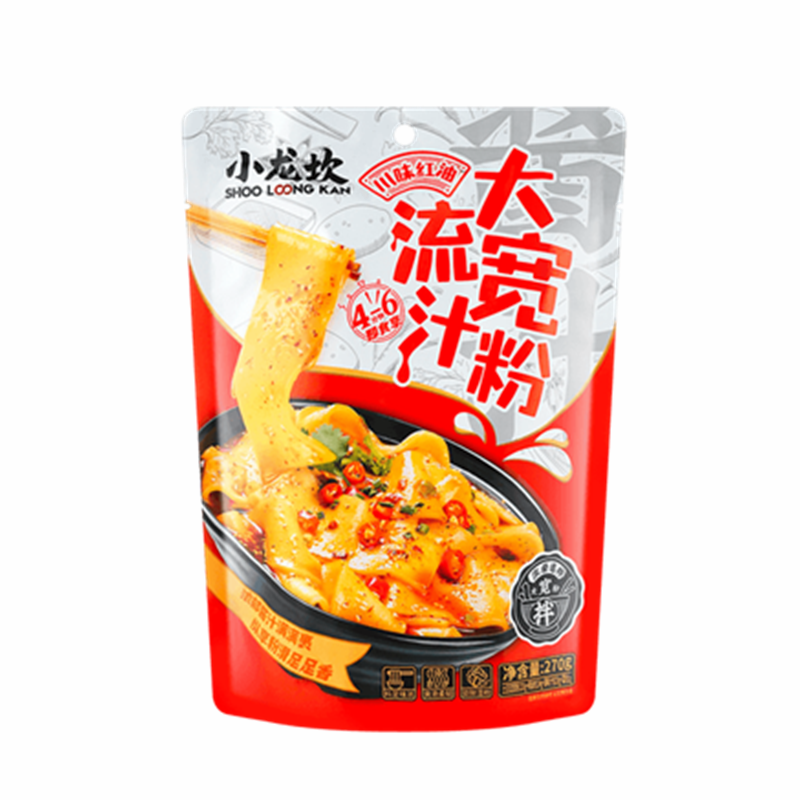 小龙坎 川味红油流汁大宽粉 Sichuan Red Oil Flowing Juice Big Wide Noodles 270g