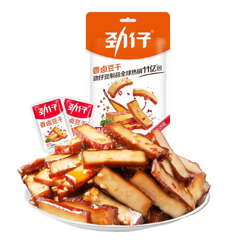 劲仔 香卤豆干 麻辣味 Tofu Snack Fiery hot 72g