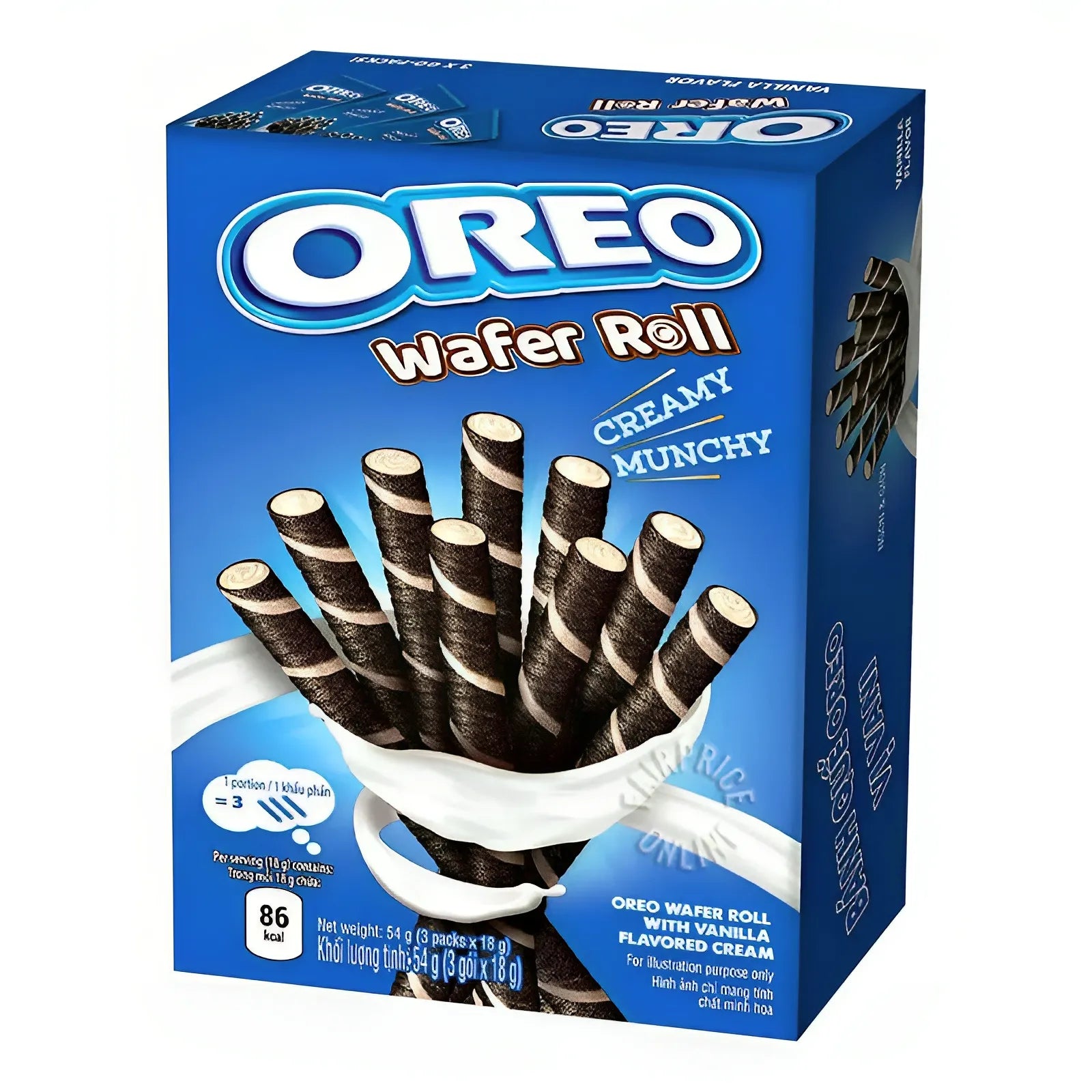 奥利奥 香草威化卷 OREO vanilla wafer roll 54g