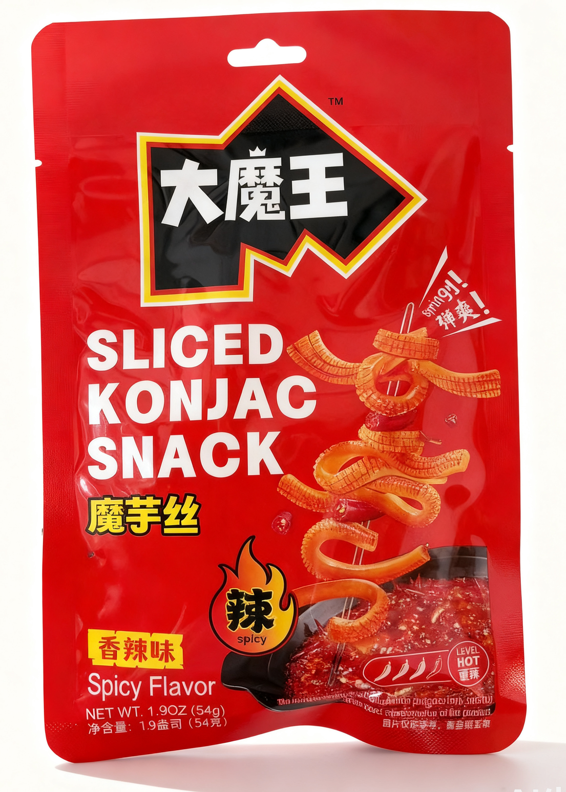 盐津铺子 大魔王 魔芋丝 MOWON Sliced Konjac Snack Spicy Flavor 54g
