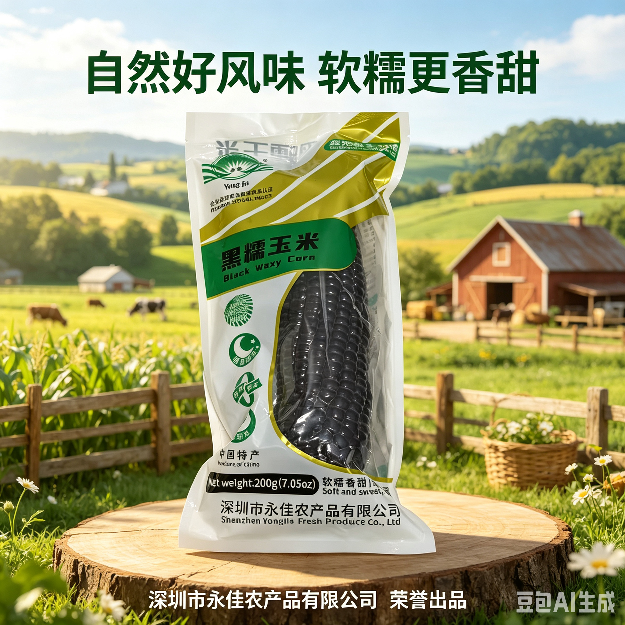 永佳 黑糯玉米 Vacuum Black Waxy Corn 200g