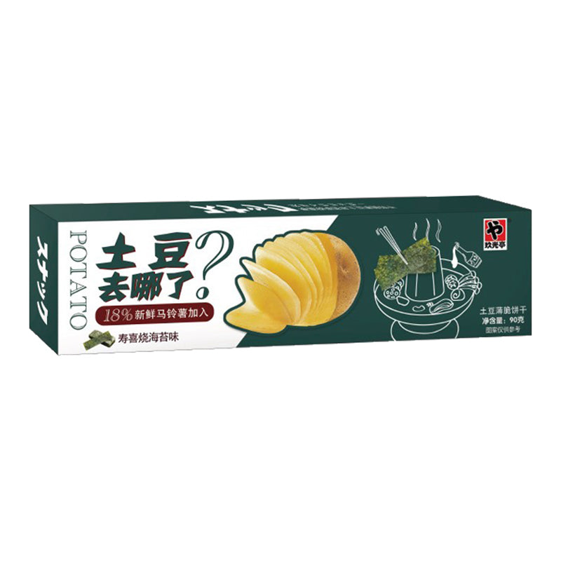 玖光亭 土豆去哪了 寿喜烧海苔味 Pavilion Potato Crackers-Garlic Flavour 90g