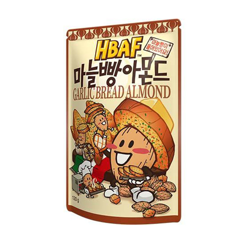 (临期01.05.25)韩国 蒜蓉面包杏仁  Almond Garlic Bread Flavor 120g