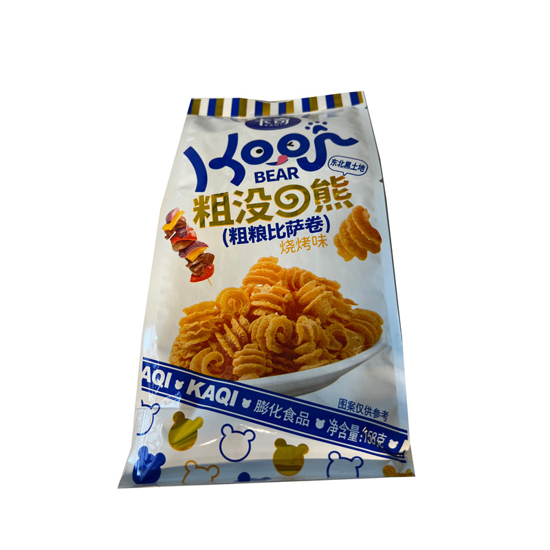 卡奇 粗没得熊 烧烤味粗粮卷 KQ Roll Snack w BBQ Flav. 158g