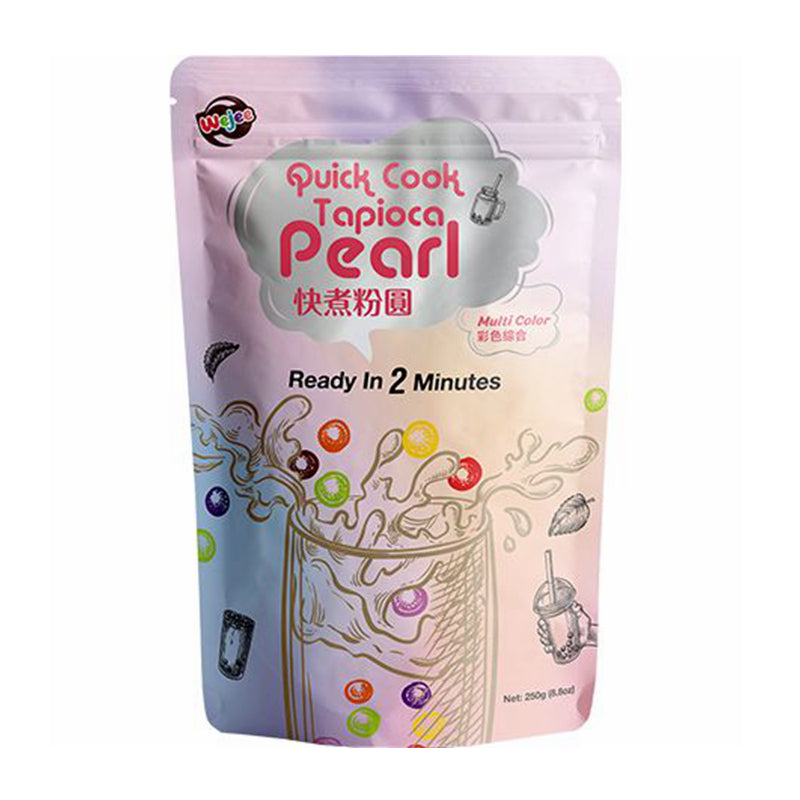 多彩快熟粉圆 Tapioca Pearls Multi Color Quick Cooking 250g