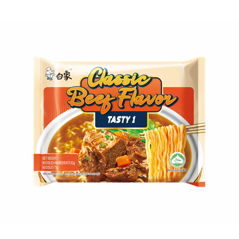 白象 味鲜美经典牛肉面 Tasty 1 Instant Noodle ClassicBeef Halal 82g
