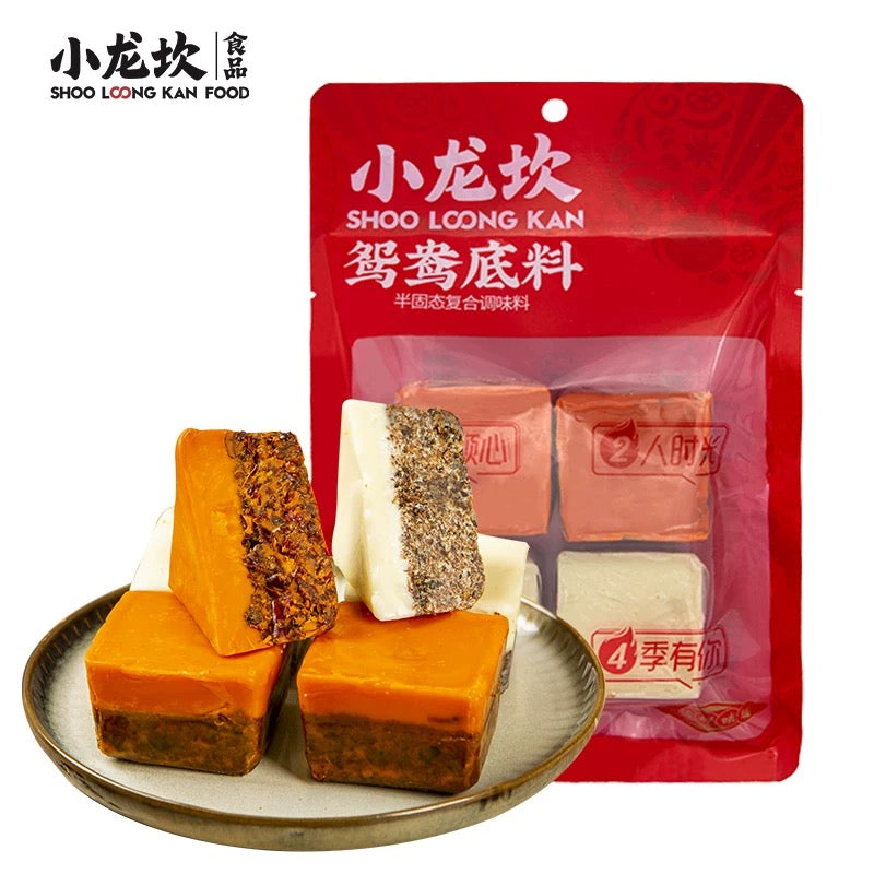 小龙坎 鸳鸯四粒⽕锅底料 Soup Stock Powder 320g
