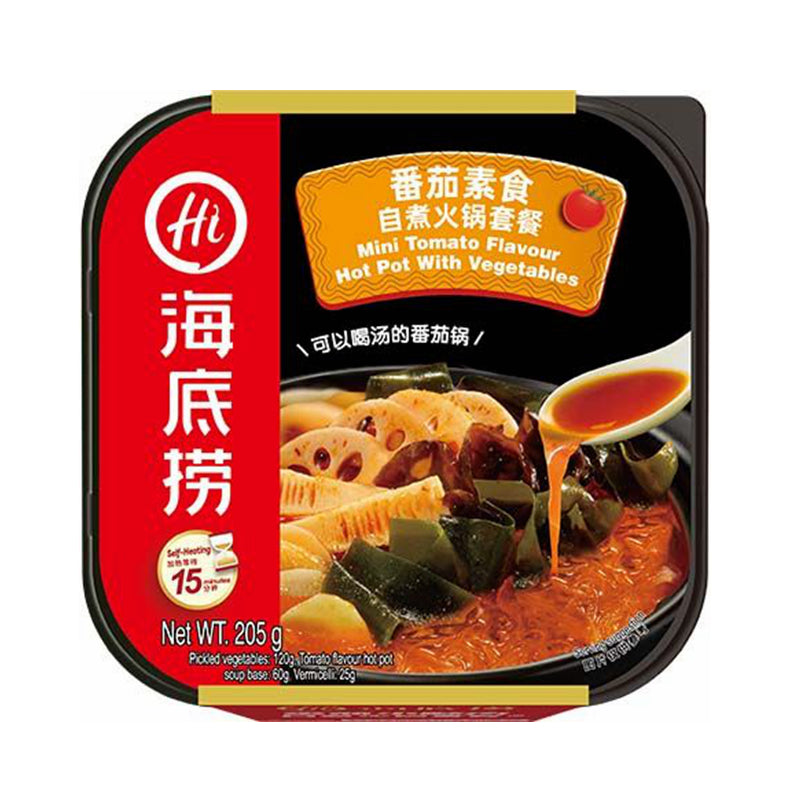 Haidilao Tomat Grønnsak Selvoppvarming Pot Hot Pot Tomat med Grønnsaker Mini 205g