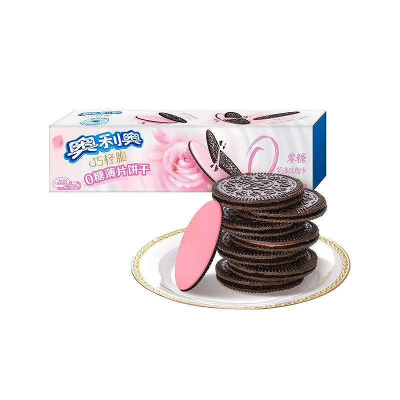 奥利奥 0糖花漾玫瑰夹心饼干 Sandwich Biscuit Thin 0 Sugar Rose 95g