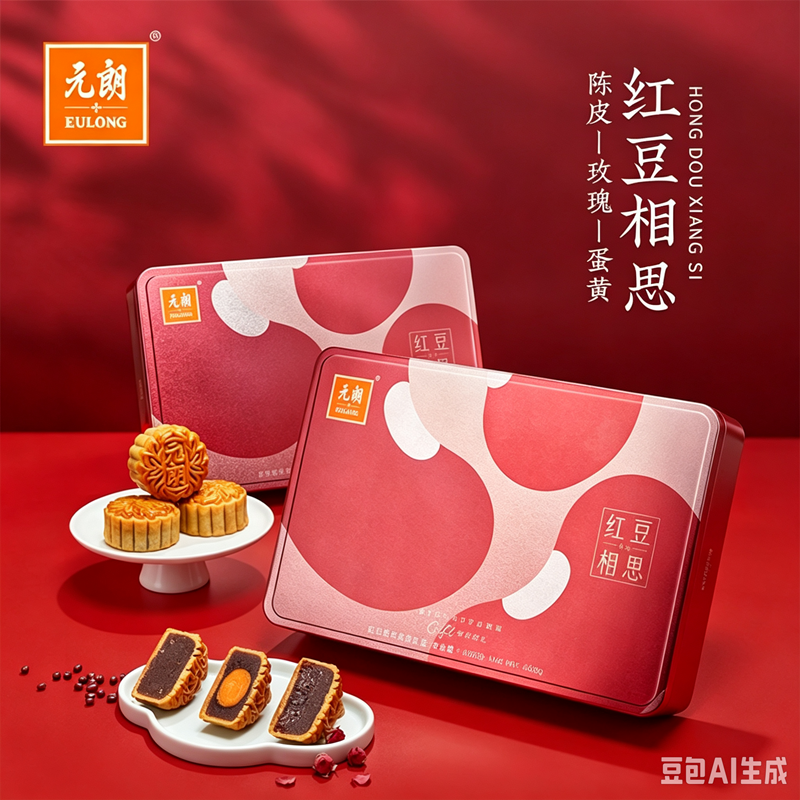 元朗 红豆相思月饼礼盒 480g