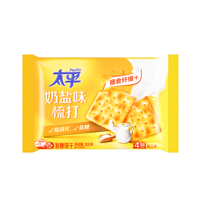 太平 奶盐梳打饼干 Soda Biscuits Creamy Salt Flavor 100g