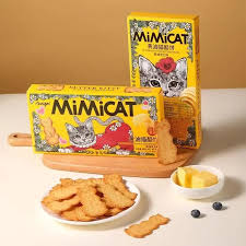 MiMiCAT 黄油猫酪饼 黄油芝士味 Butter cheese biscuits butter cheese flavour 40g
