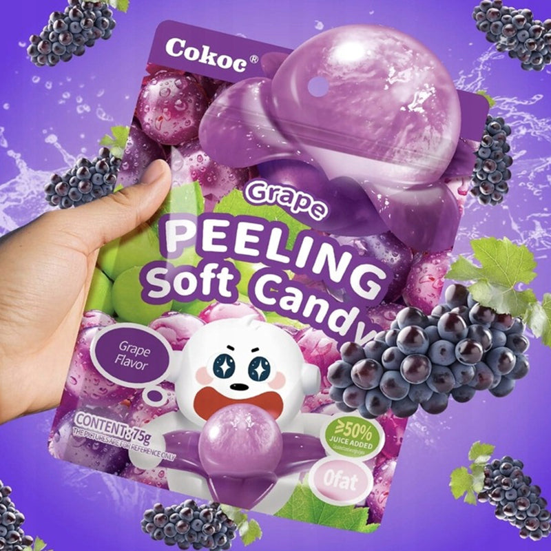 Cokoc 葡萄剥皮软糖 Peeling Soft Candy Grape Fl 75g