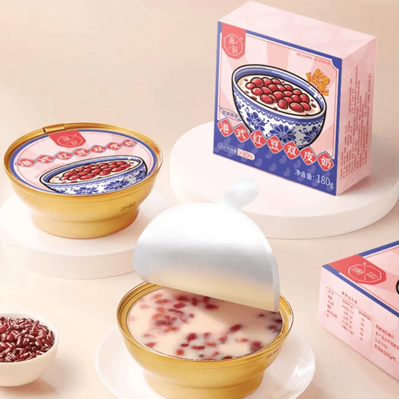 滋时 港式红豆双皮奶 Pudding with Adzuki Beans 180g