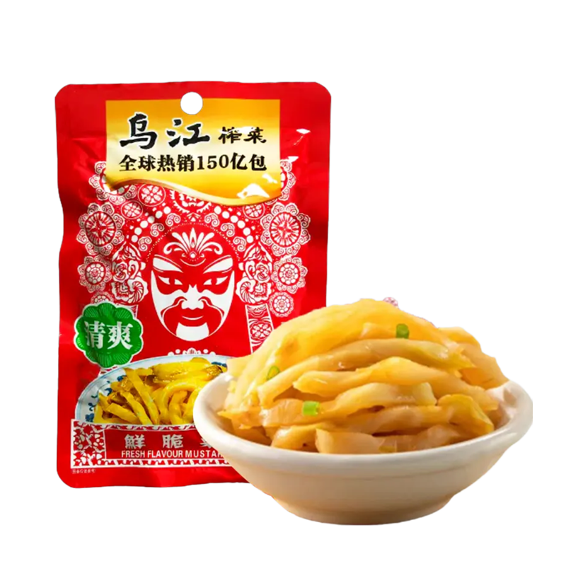 乌江 鲜脆菜丝 Preserved Mustard Strips 80g