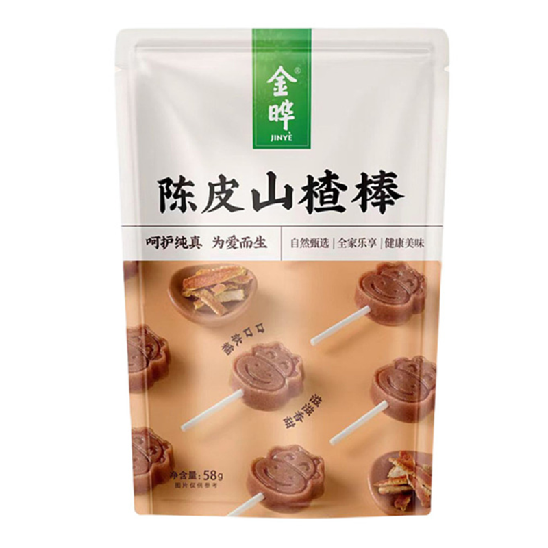 金晔 陈皮山楂棒 DriedTangerine Peel and Hawthorn Sticks 58g
