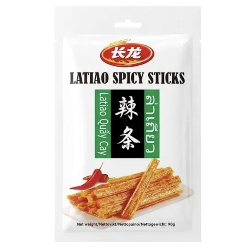 长龙 辣条 Spicy Gluten sticks 90g