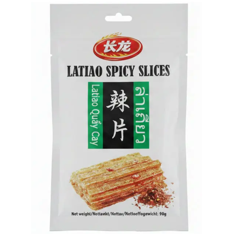 长龙 辣片 Spicy Gluten Slices 90g