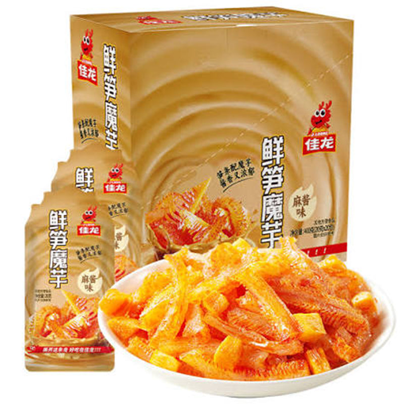 佳龙 麻酱鲜笋魔芋 Fresh Bamboo Shoot Konjac Sesame Sauce Flavor 400g