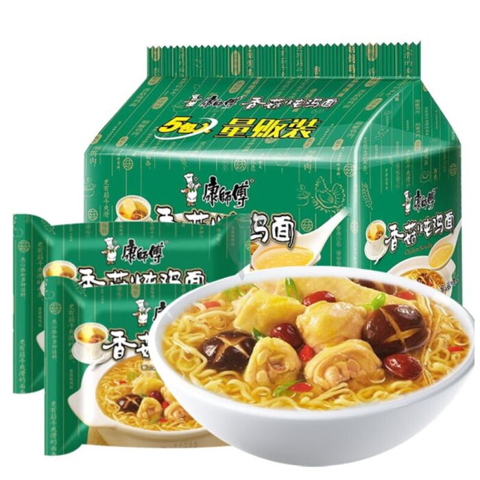 康师傅 香菇炖鸡面（5包装） Instant Noodle-Chicken with Mushroom 5×141g