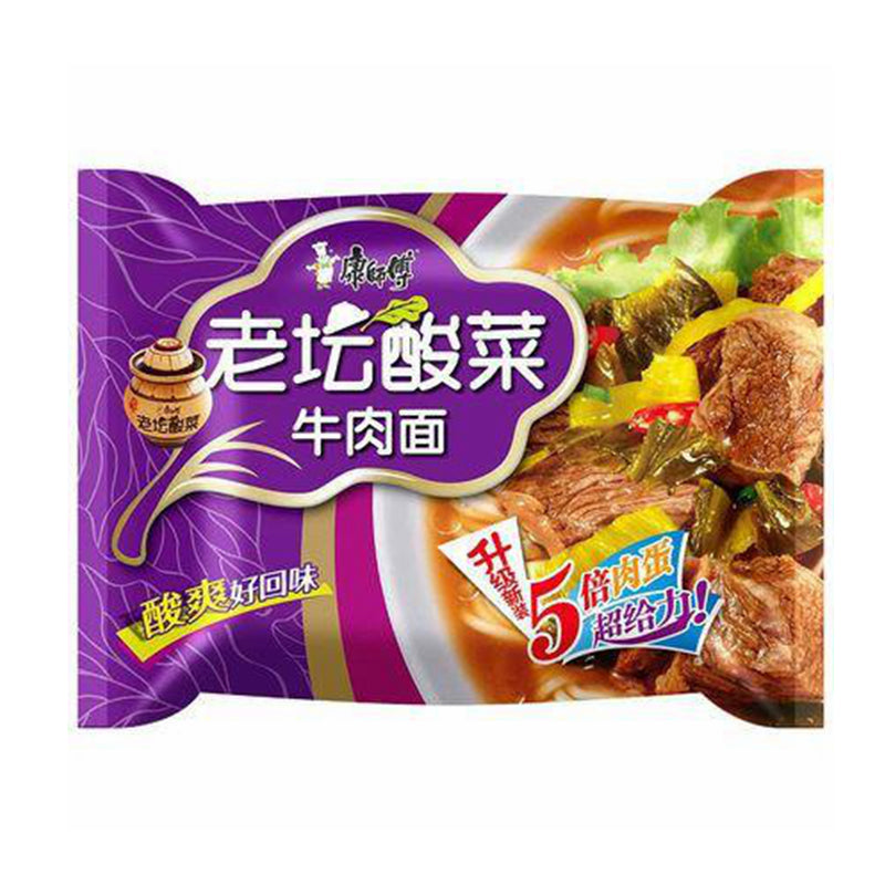 康师傅 老坛酸菜牛肉面 Inst. Noodles Beef Sauerkraut 117g