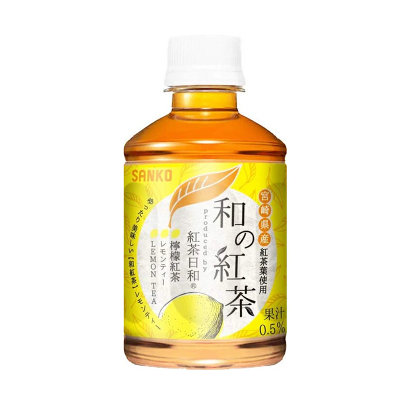 日本 Sanko Black Tea Lemon Fl 280ml