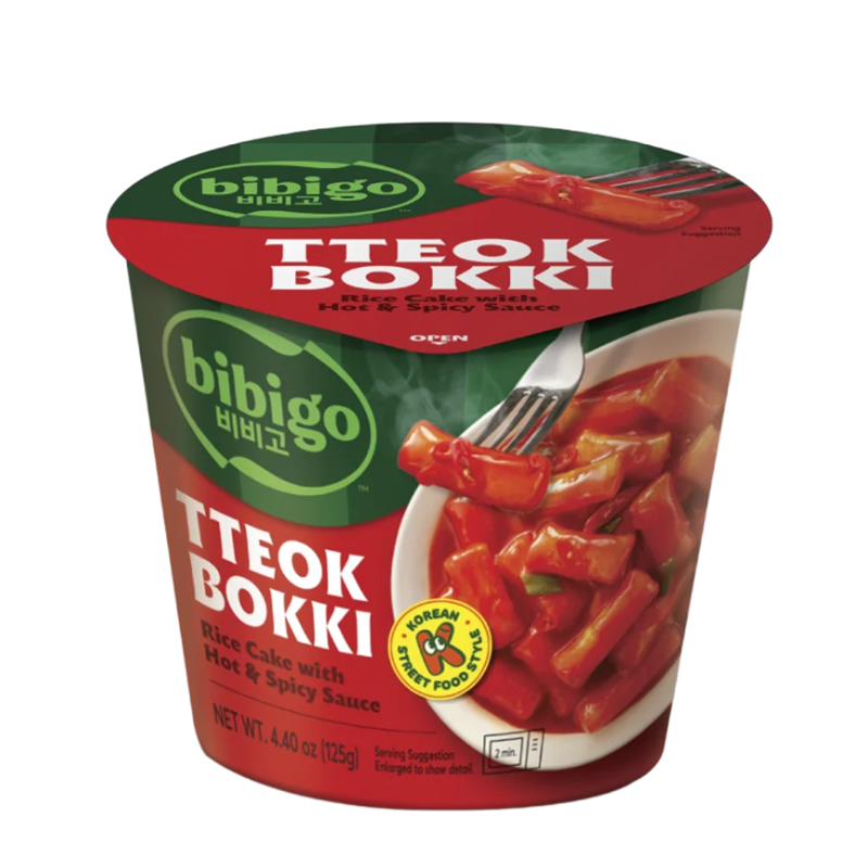 必品阁 碗装 辣炒年糕 Tteokbokki cup hot & spicy Bowl 125g