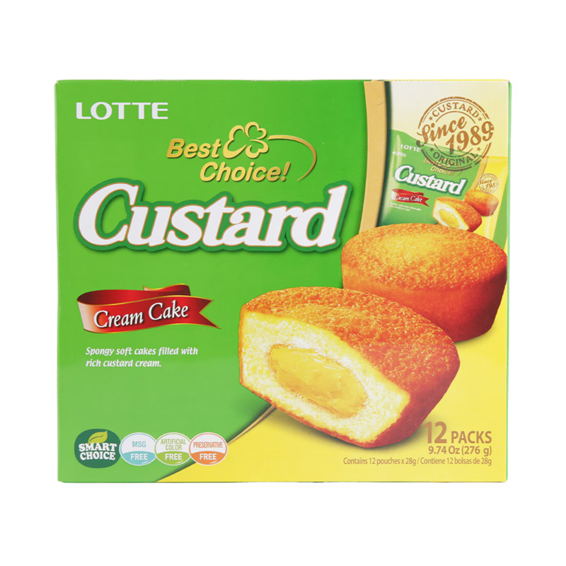 韩国乐天 蛋黄派 Lotte Custard Pie 12*23g