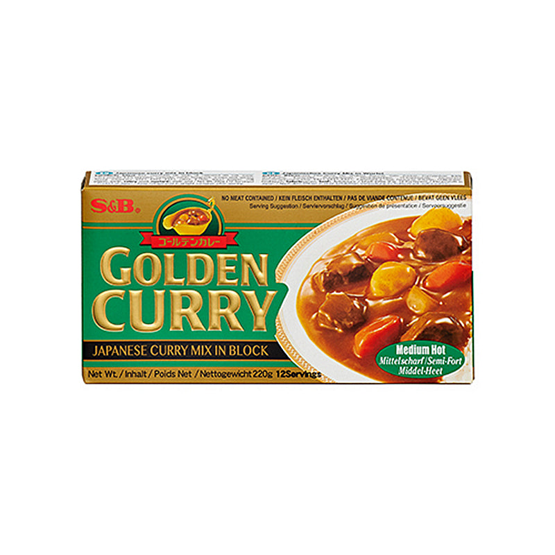 日本 金牌咖喱块 中辣-Golden Curry Sauce Mix Medium Hot-220g