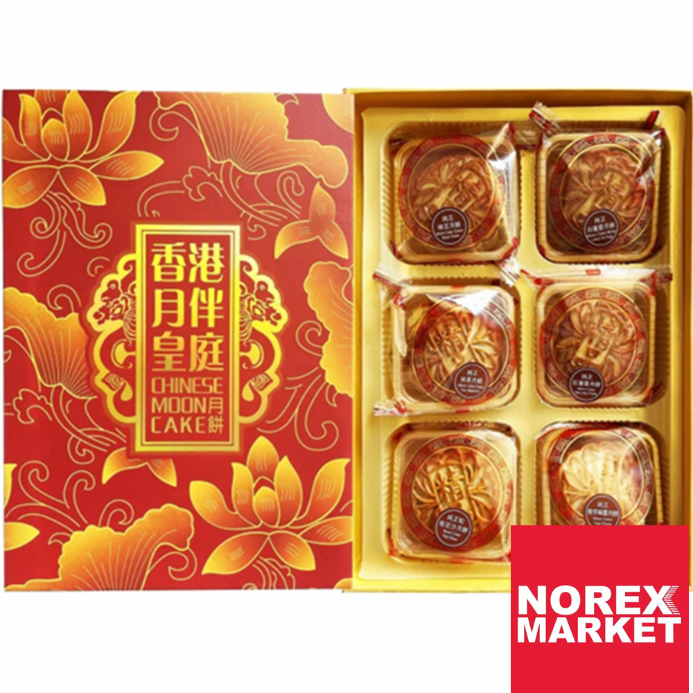 香港月伴皇庭 六福星传统月饼 礼盒装 480g