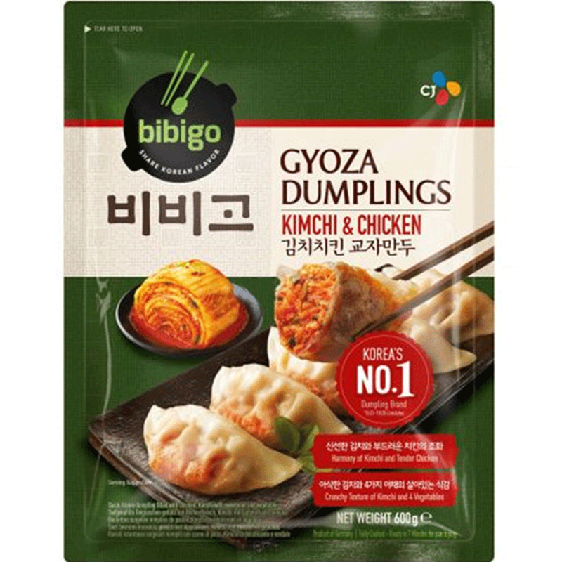 ❄️ Bibigo Kimchi kyllingpannestekte dumplings - Kun henting eller levering på lager - Gyoza Mandu Kimchi &amp; Kylling-600g