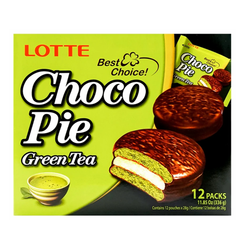 韩国乐天 抹茶巧克力派 Lotte Chocopie Green Tea 336g