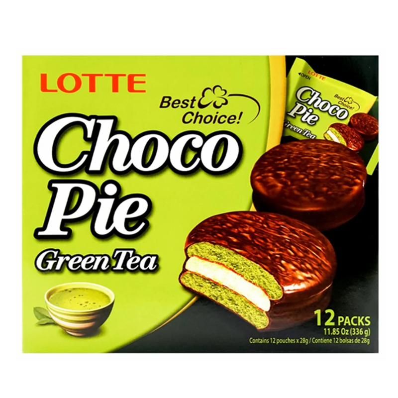 Lotte Chocopie Grønn Te 336g