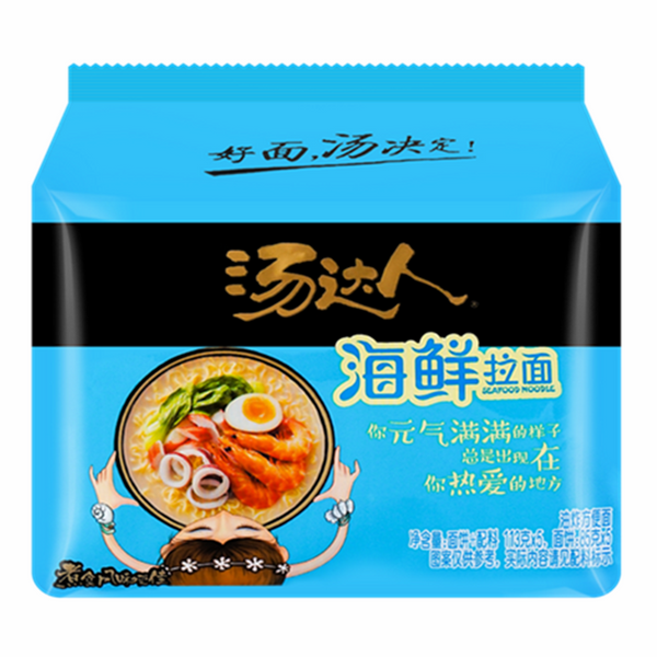 汤达人 海鲜拉面 5连包 565g