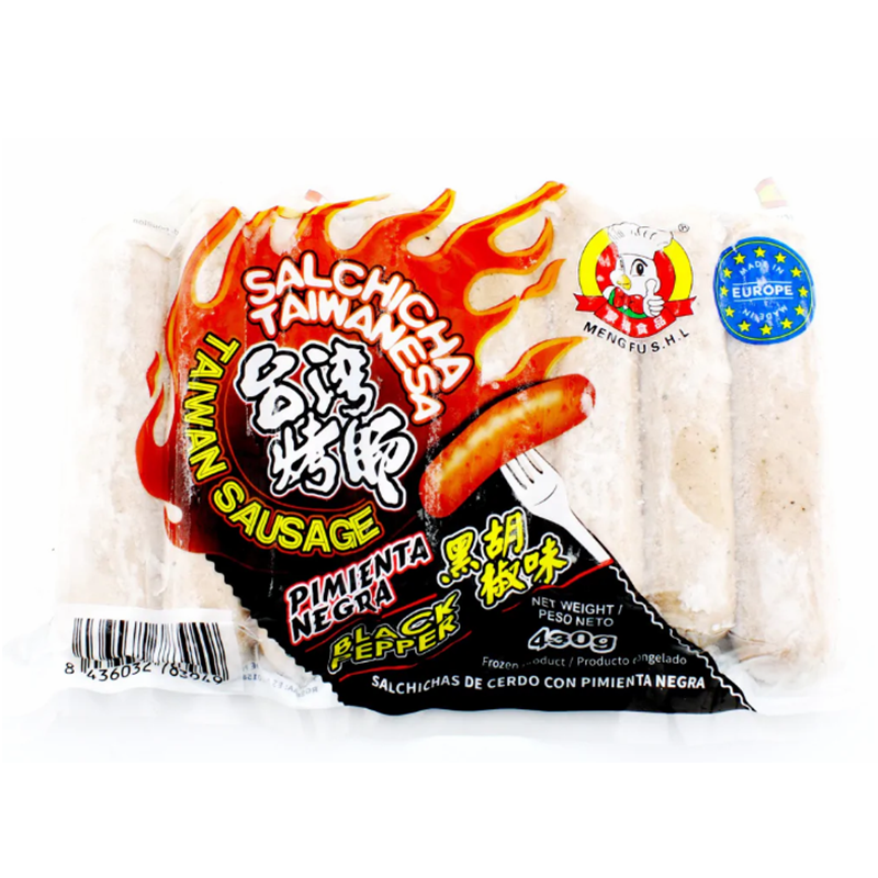 ❄️蒙福 台湾烤肠 黑椒味 限仓库自取或配送! Pork Sausage with Black Pepper 430g
