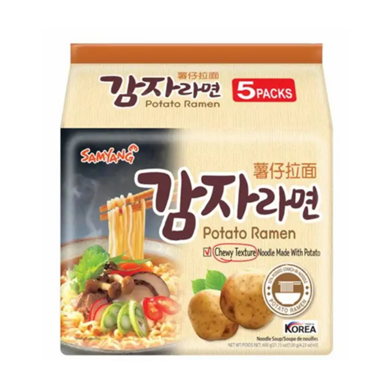 薯仔拉面 Instant Noodles Potato Ramen 5x120g