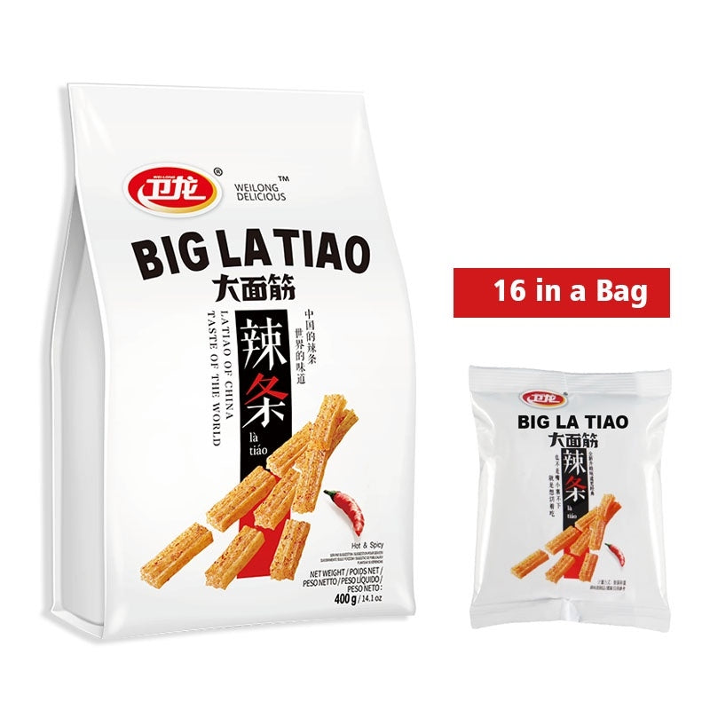 卫龙 大面筋（加量装） Gluten Spicy Strips 400g