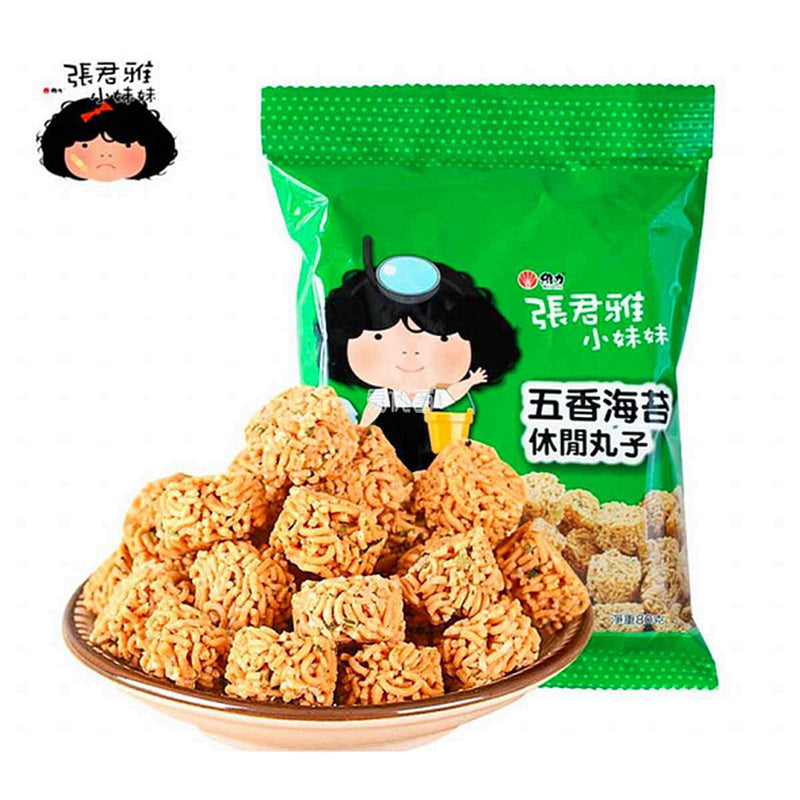 张君雅 海苔休闲丸子 Wheat Crackers Seaweed Flavor 80g
