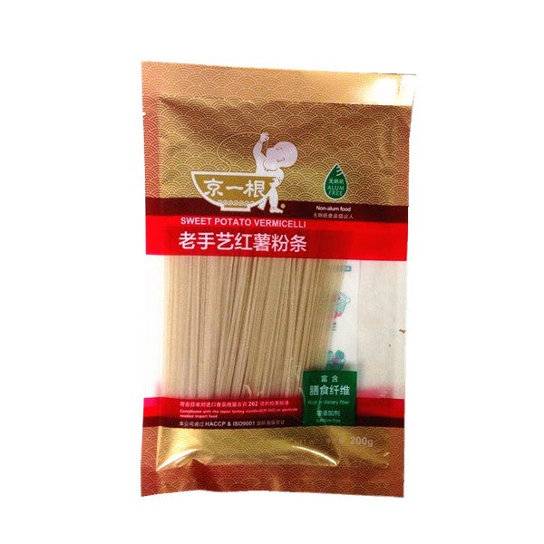 Jingyi old craft søtpotet vermicelli Søtpotet vermicelli Tynn 200g