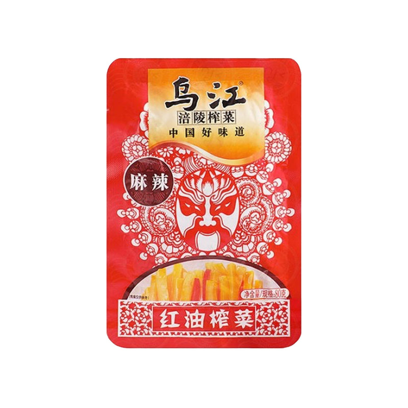 乌江 红油榨菜 Preserved Vegetable w/Chili Oil 80g