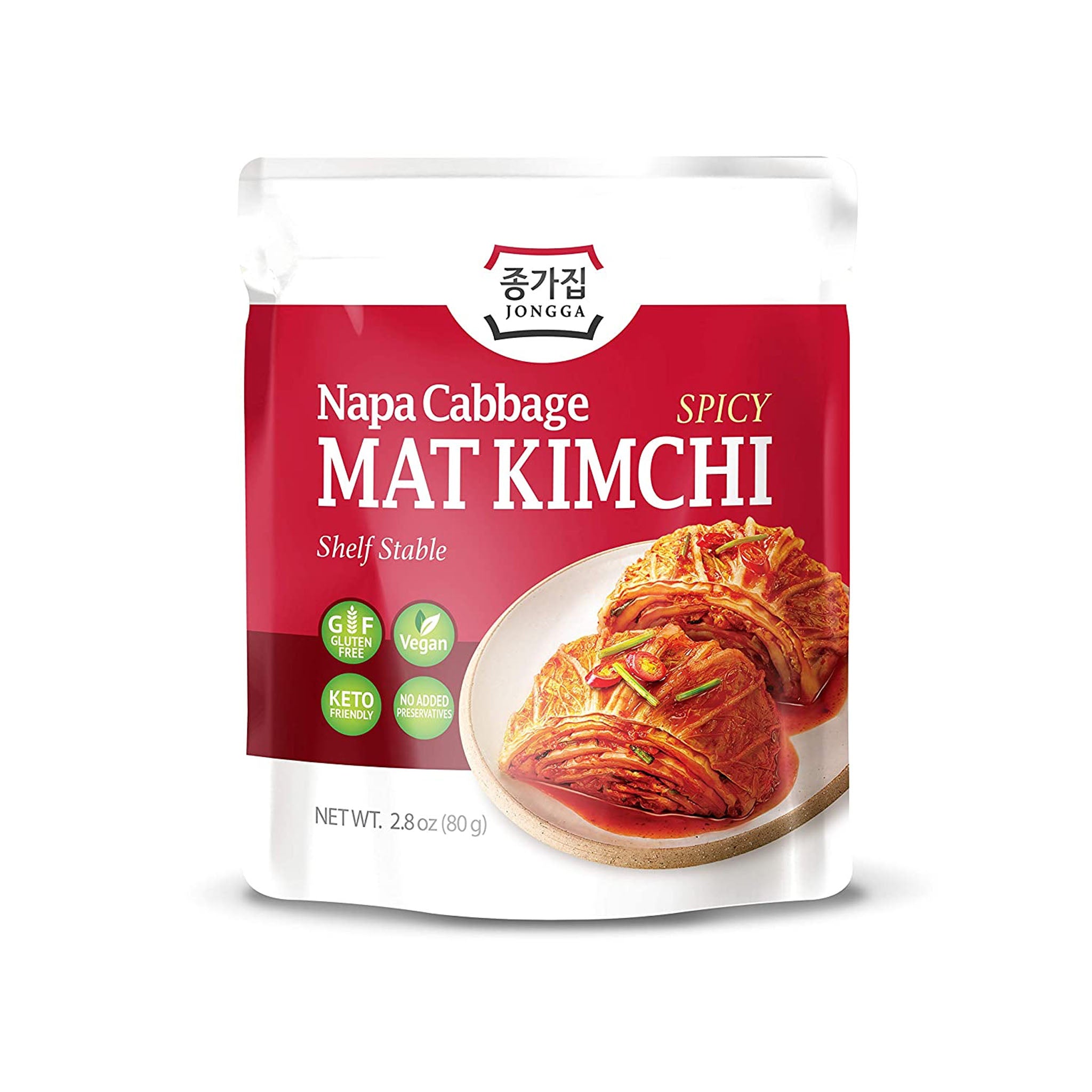 Koreansk romtemperatur Kimchi-Mat Kimchi-80g