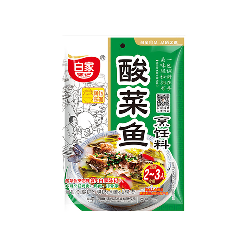 白家 酸菜鱼调料 Seasoning Sichuan Fish Cabbage 200g