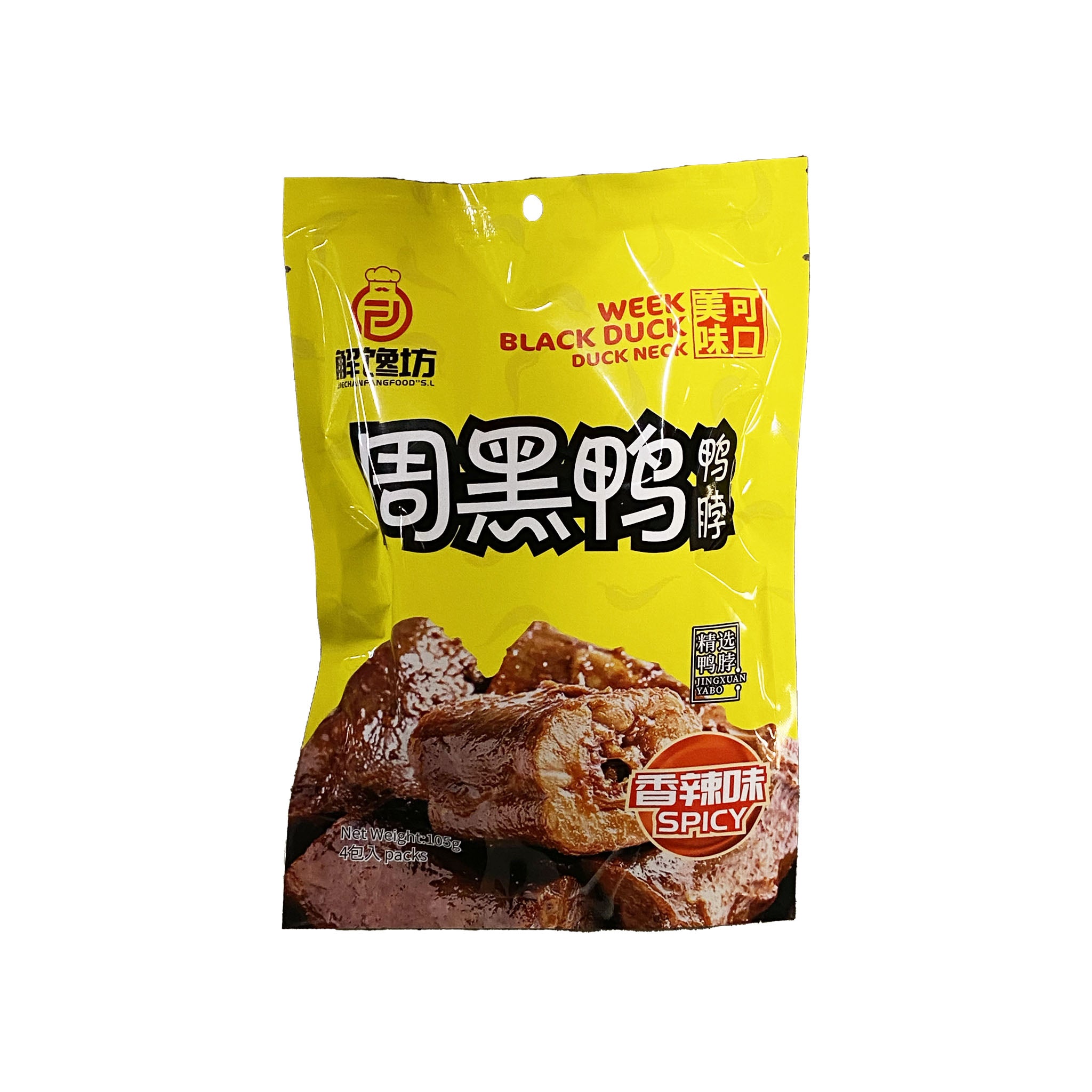 解馋坊 周黑鸭香辣鸭脖 Spicy Duck Neck 105g