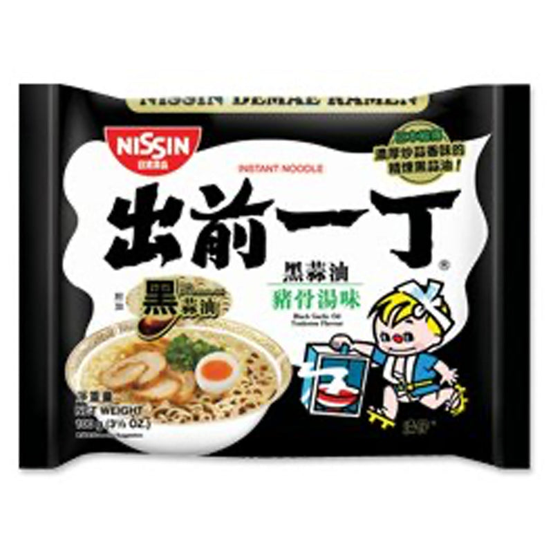 出前一丁 黑蒜油猪骨汤味拉面 Demae Ramen Black Garlic Oil Tonkotsu 100g